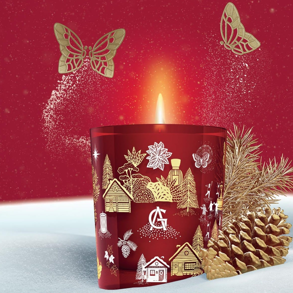 Goutal Une Foret D'Or Red Scented Candle | My Perfume Shop