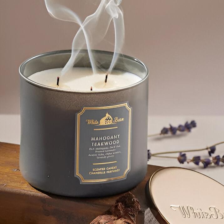 Bath & Body Works White Barn Mahogany Teakwood Scented Candle | My Perfume Shop