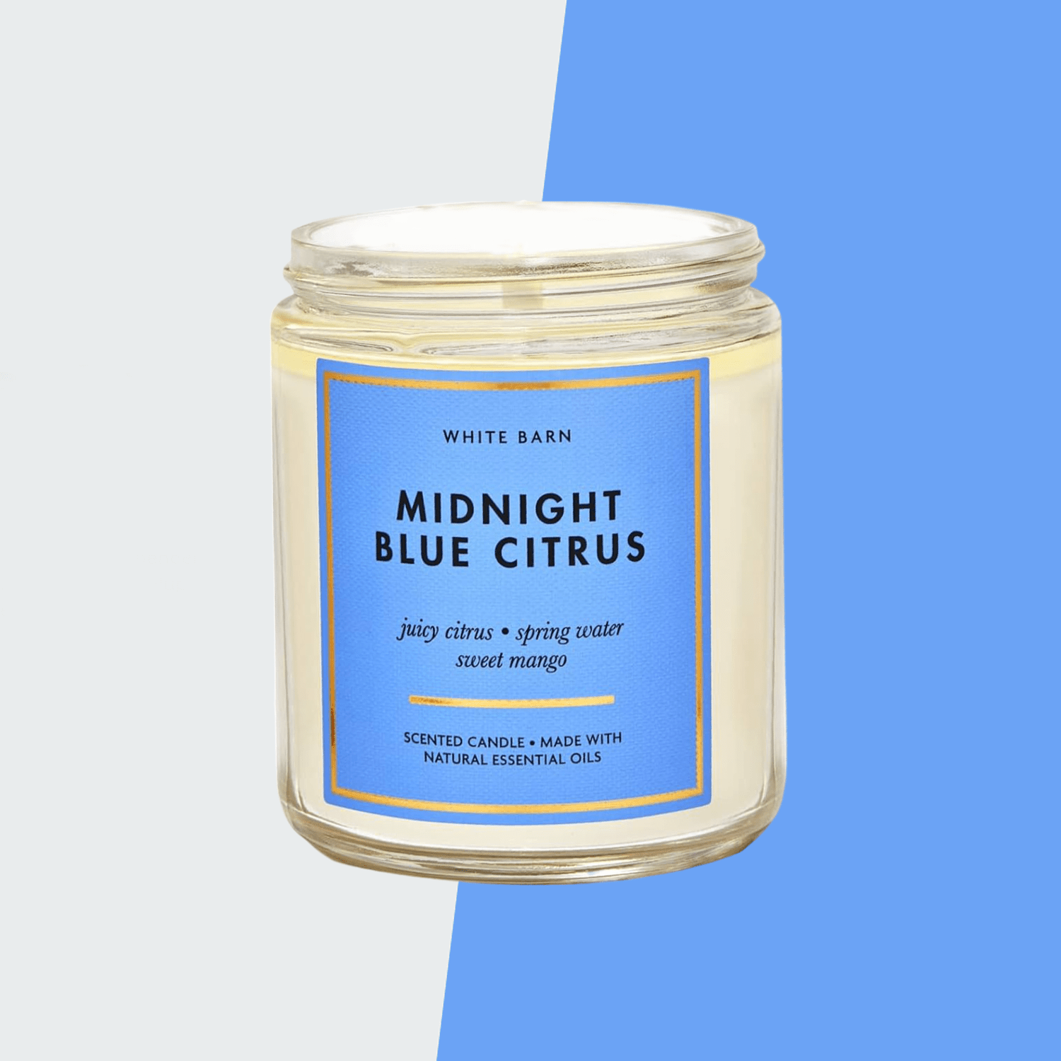 Bath & Body Works White Barn Midnight Blue Citrus Scented Candle | My Perfume Shop