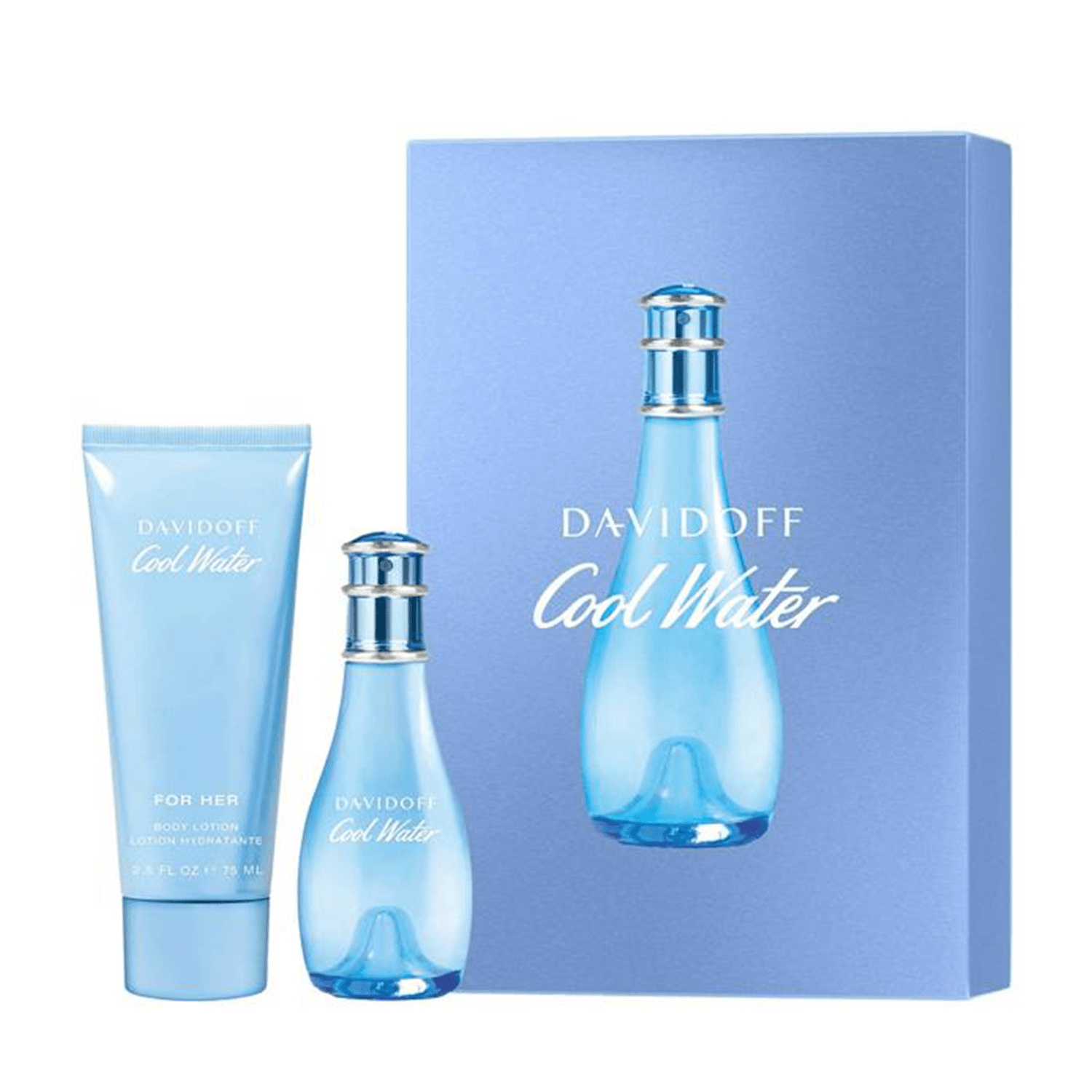 Davidoff Cool Water EDT Body Lotion Set for Women | My Perfume Shop