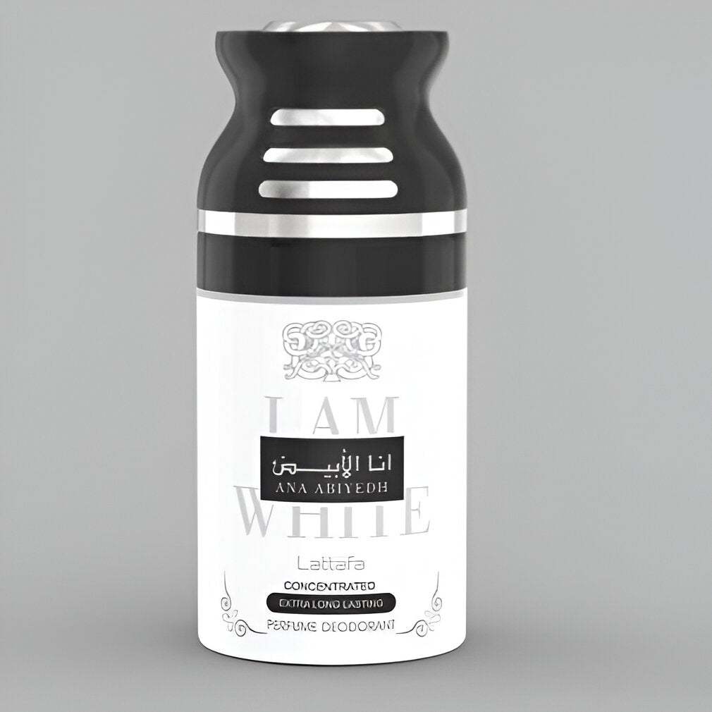 Lattafa I Am White Concentrated Deodorant | My Perfume Shop