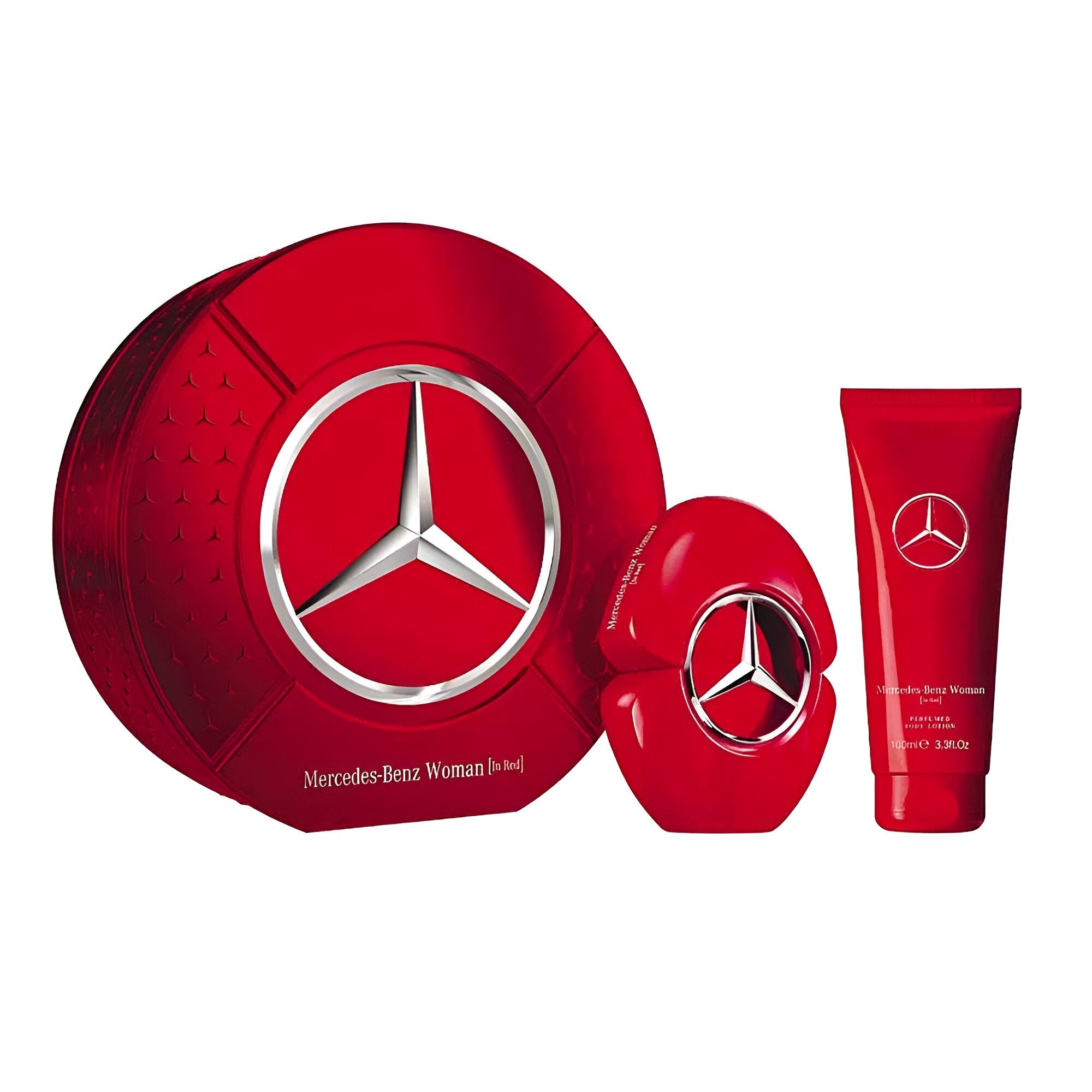 Mercedes Benz Woman in Red EDP Body Lotion Gift Set | My Perfume Shop