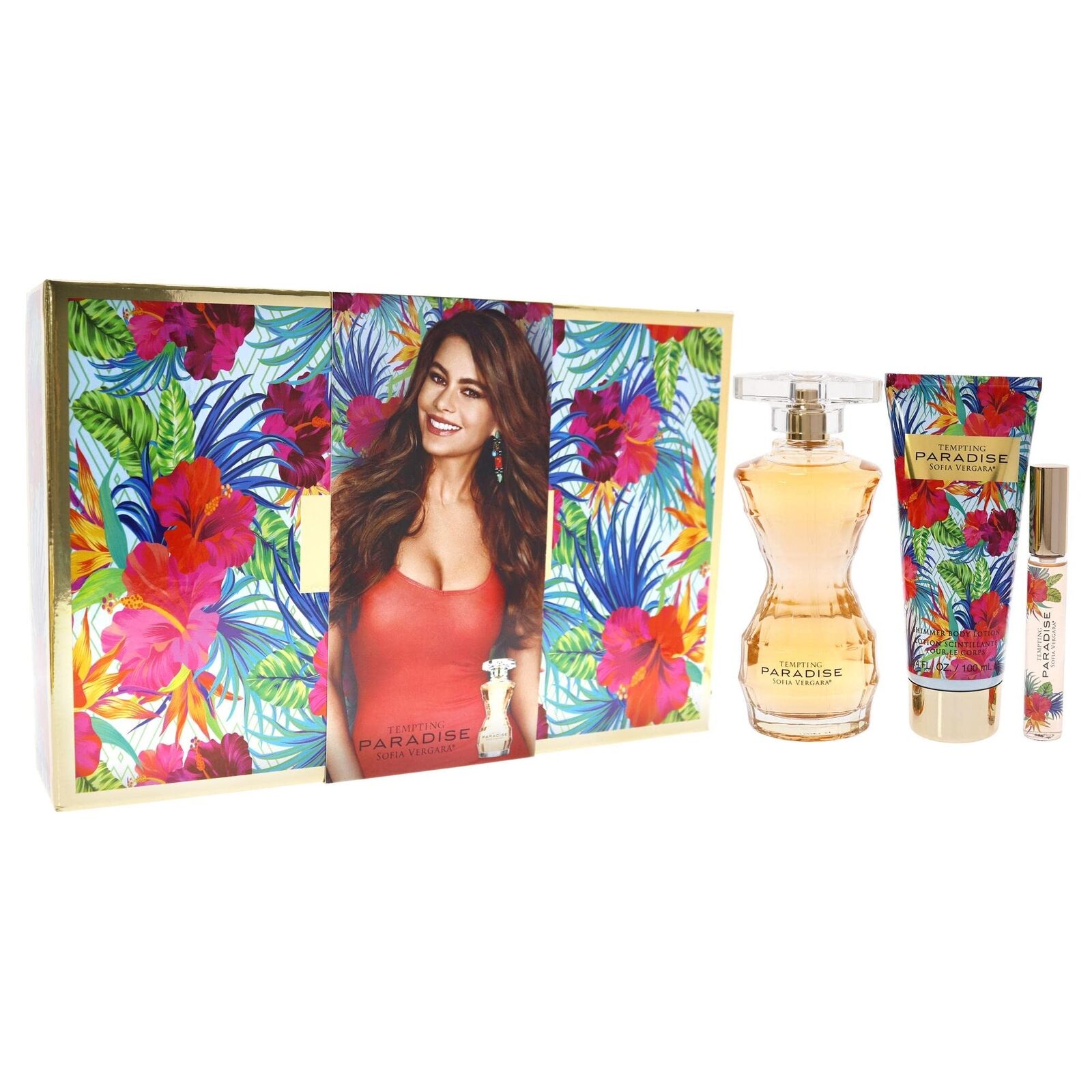 Sofia Vergara Tempting Paradise EDP & Shimmer Lotion Ensemble | My Perfume Shop